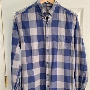 J.Crew Light Weight blue/grey plaid shirt